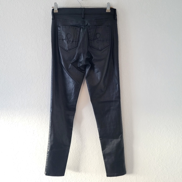 Lilly Pulitzer Eagan High Rise Stretch Coated Jean Black - Size 2 - Picture 4 of 4